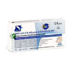 DEEPBLUE COVID-19, Influenza A/B, RSV, ADV │5in1 COMBO SCHNELLTEST│Laientest │VPE 1 Stück